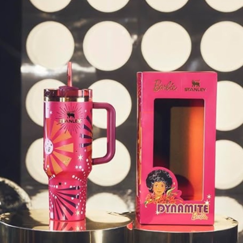 Stanley x Barbie 80s Dynamite 40oz. Quencher limited ed collectors NIB last one - Picture 10 of 12